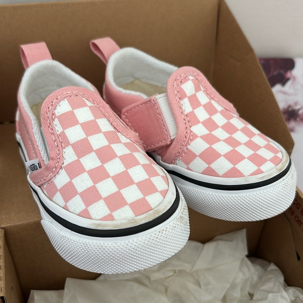 Vans Toddler Checkerboard Pink